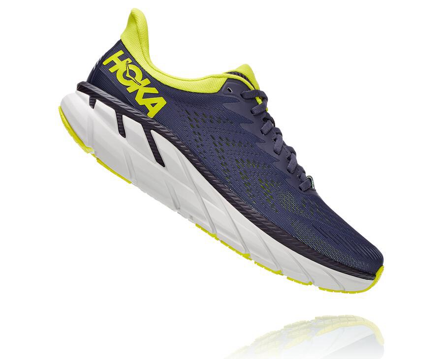 Hoka One One Hardloopschoenen Heren - Clifton 7 - Donkerblauw - YS1689427